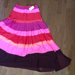 Banana Republic Striped Puckered Maxi Skirt